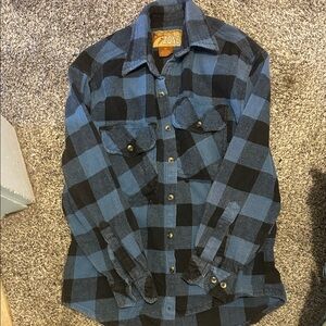 Zone Pro Blue and Black Checkered Shirt
